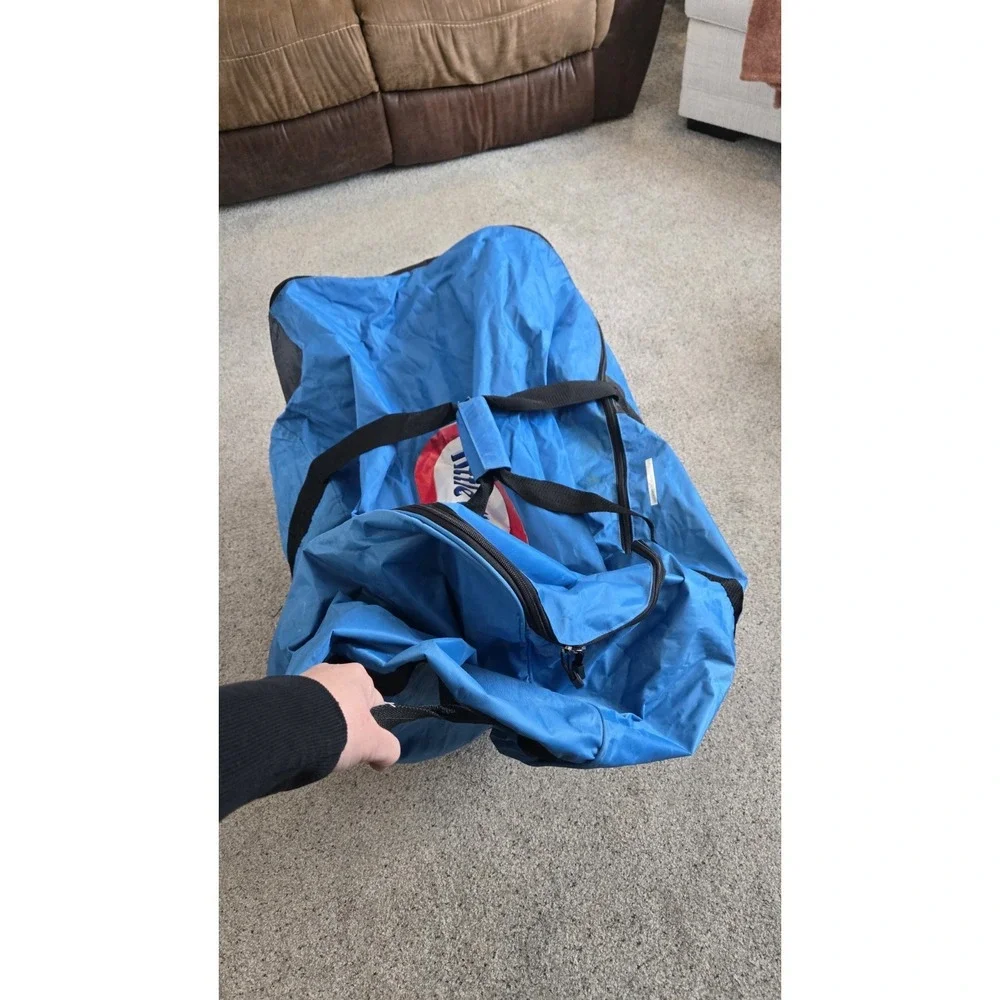 RARE Vintage Little Tikes XL Rolling Storage Bag Huge Toy Haul MixSuede Interior